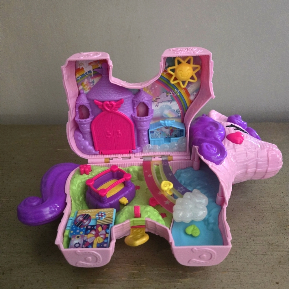 5 for $25 Polly Pocket Unicorn Purse Vintage Toy Girls Kids Toy Playset